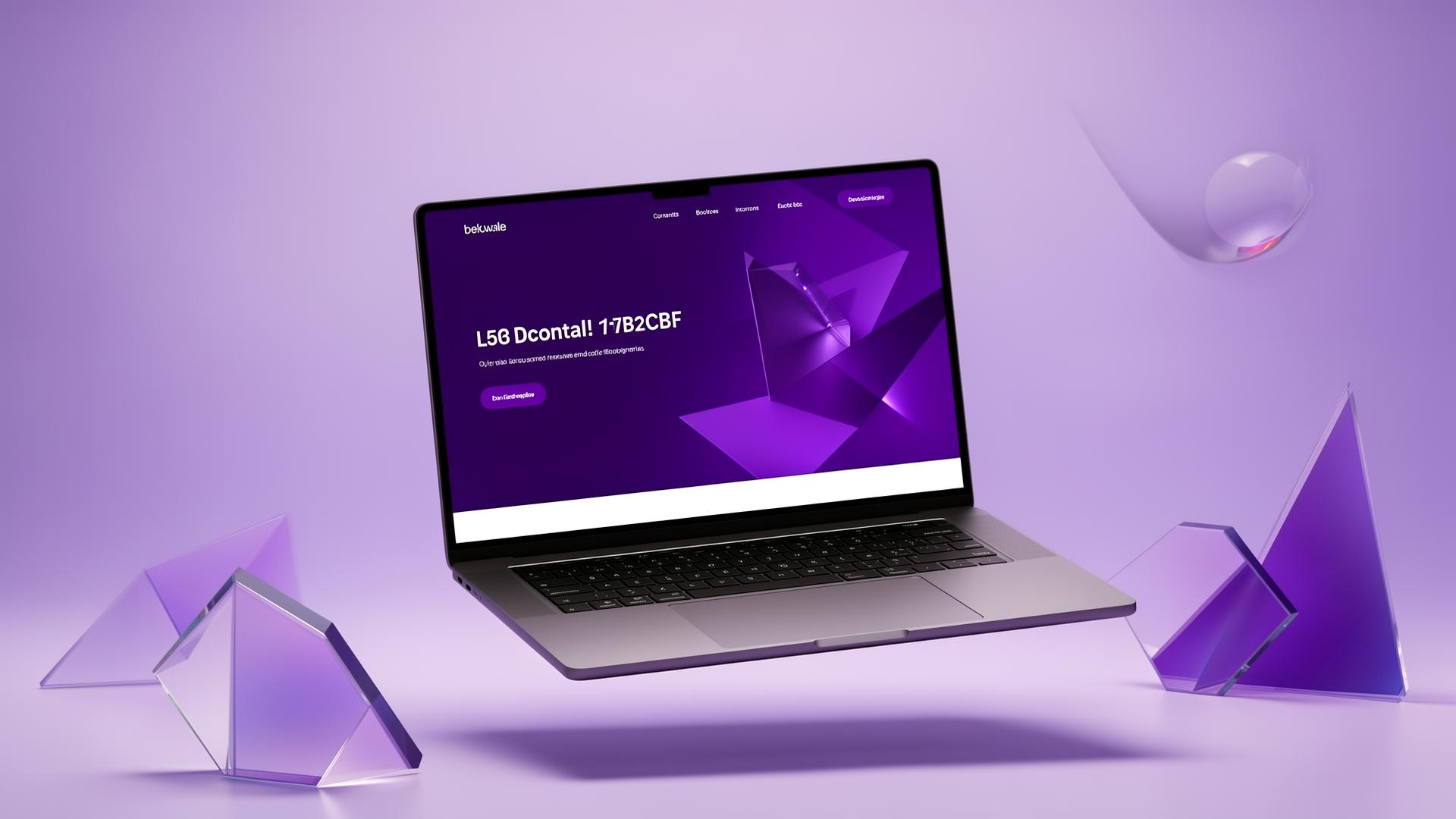 Modern website mockup